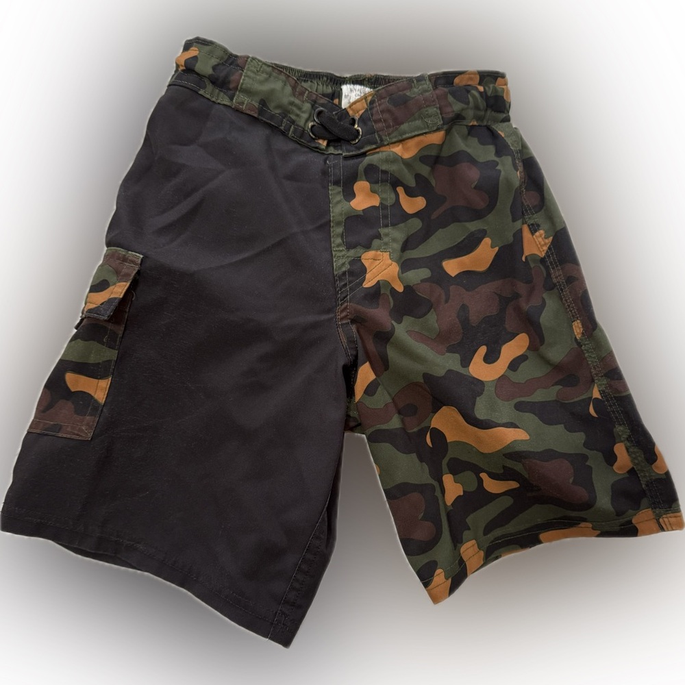Kid’s Camouflage Swim Shorts